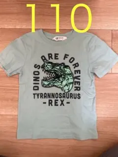【人気】恐竜　Tシャツ　ティラノサウルス　H&M  110　スパンコール　キッズ