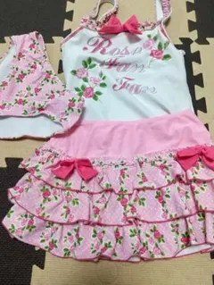 フラワープリント水着セット 140cm