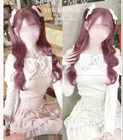 ♡GW値下げ♡ハニーミュウ チョーカー付きファーポケットセットアップ