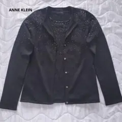 ANNE KLEIN アンネクライン　アンサンブル カーディガン 半袖　 黒のサムネイル