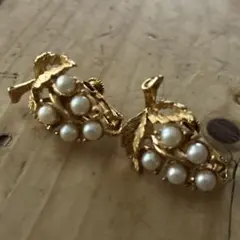 アメリカ　AVON パール　ぶどうのイヤリング