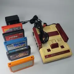 AV仕様ファミコン　＆ソフト５本 セット③