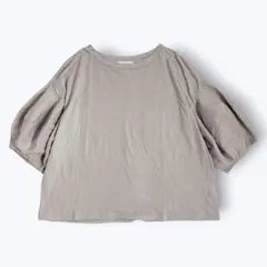美品✨チャオパニックティピー ボリュームスリーブコンビTee グレージュふんわりのサムネイル
