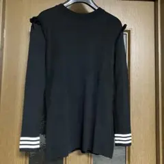 BORDERS at BALCONY ブラック長袖カットソー