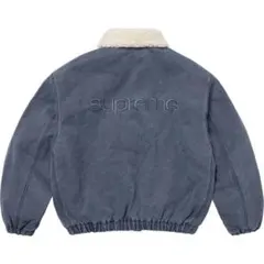 【XL】Faux Shearling Lined Bomber Jacket