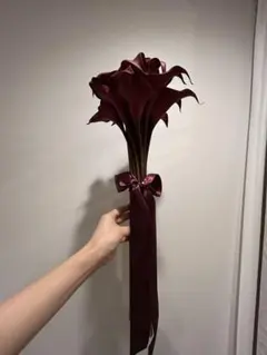 バーガンディー　ワイン　レッド　ボルドー　赤 アーム　ブーケ　ブートニア　結婚式