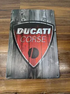 DUCATIドゥカティCORSE ブリキ看板のサムネイル