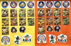 香港ディズニーランド ステッカー シール 36枚（18種類×2）セット
