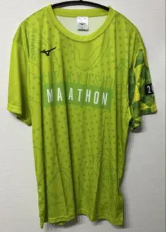 MIZUNO ミズノ 北九州マラソン 記念Tシャツ グリーン XL 新品未使用