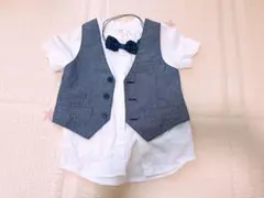 セレモニースーツ グレー ベスト付き フォーマル