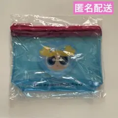 パワーパフガールズ マチ付きクリアポーチ　バブルス
