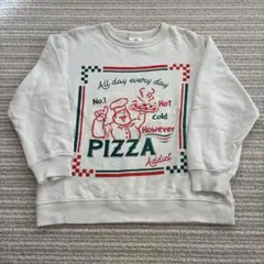 【美品】BREEZE ピザデザイン トレーナー 120
