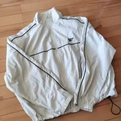 Reebok ホワイト ジップアップ ジャケット