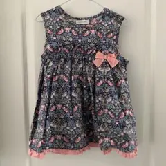 新品タグ付き✨センスオブワンダー✨リバティノースリーブチュニックブラウス130