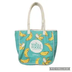 ◇ホールフーズマーケット ハワイ QUEEN店 バナナ エコバッグ