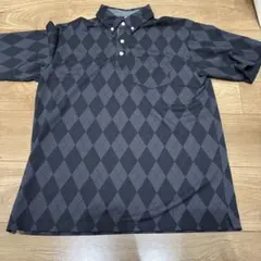 ダイヤモンドパターン ポロシャツ