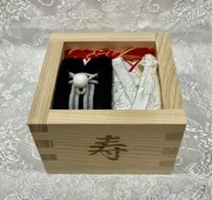 364 リングピロー　和　和婚　神前式　前撮り　枡　白無垢　ハンドメイド