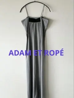 極美品】アダムエロペ レーススリーブ ドレッシーオールインワン