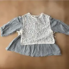 petit main レース チュニック 110cm プティマイン