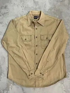 OLD GAP ワークシャツ ベージュ XS