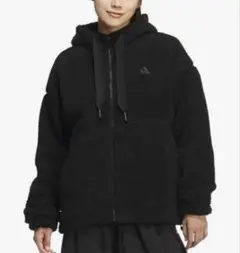 adidas フリースジャケット ブラックお値下げしたばっかりです！