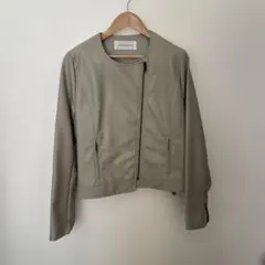 pastel ma'am フェイクレザージャケット