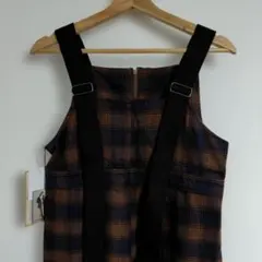 オールインワン　つなぎ　サロペット　チェック柄