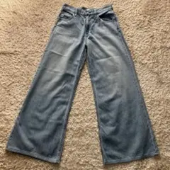 UNIQLO ワイドストレートデニム 24サイズ