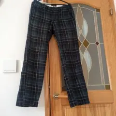 BEAMS チェック柄 フランネル スラックス Sサイズ