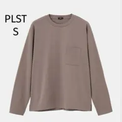 PLST プラステ ストレッチコットンブレンド長袖カットソー ポケット付き　Sのサムネイル