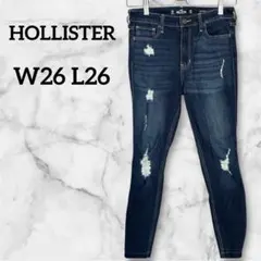 良品 ホリスター デニム スキニー【W26 L26】ダメージ ハイライズのサムネイル