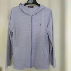 KANGOL SPORT ★ボーダーパーカー パープルのサムネイル