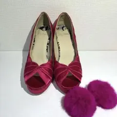 リリーブラウン　パンプス　ピンク　靴