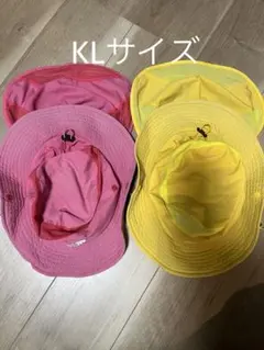 サンシールドハット　ザノースフェイス　KL イエロー　ピンク