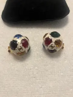 CHANEL シャネル　ヴィンテージ　イヤリング　希少　ココマーク　マルチカラー