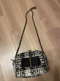 最終値下 美品 トッカ ツイード チェーン ショルダーバッグ