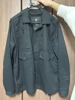 G-Star RAW ブラックミリタリージャケット　Mサイズ