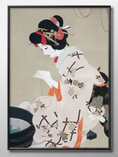 ： 北野恒富 舞妓 1929年頃 肉筆水彩画　紙本著色 美人画 浮世絵 北野恒富 舞妓 1929年頃 肉筆水彩画 紙本著色 美人画 浮世絵