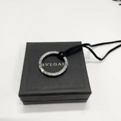 ブルガリ BVLGARI キーリング キーホルダー シルバー オニキス