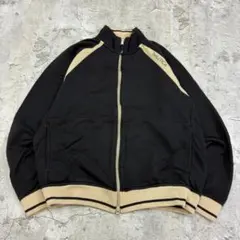 ノーティカ　トラックジャケット　XL　ブラック　配色　古着　ジャージ