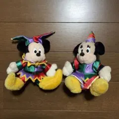 ディズニーランド　15周年　ミッキーマウス＆ミニーマウス　ぬいぐるみバッチ