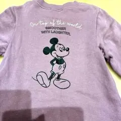 ミッキーマウス 長袖ワンピース 紫色