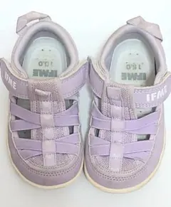 イフミー　キッズ　ウォーターシューズ　サンダル　水陸両用　１５cm 紫