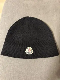 MONCLER ネイビー ストライプ ニット帽 - メルカリ