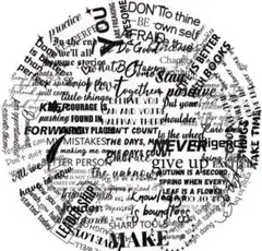 コラージュ素材 シール ステッカー 英語 文字 装飾 PET デコ 50枚