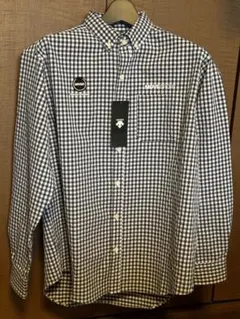 DESCENTE デサント ギンガムチェック ボタンダウンシャツ