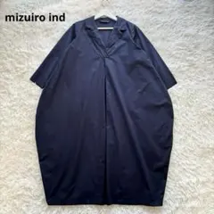 美品✨ミズイロインド ドルマンスリーブシャツ ブラック 比翼ボタン
