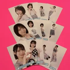渡辺莉奈 日向坂46 夏フェス ひな誕祭 ロゴTシャツ 生写真 12種コンプ