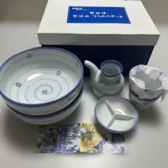 【新品未使用品】有田焼　花流水　そうめんセットのサムネイル