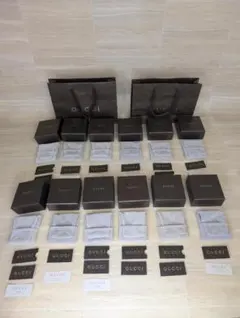 まとめ売り　GUCCI　グッチ　アクセサリー　空箱　ポーチ　セット　グレー